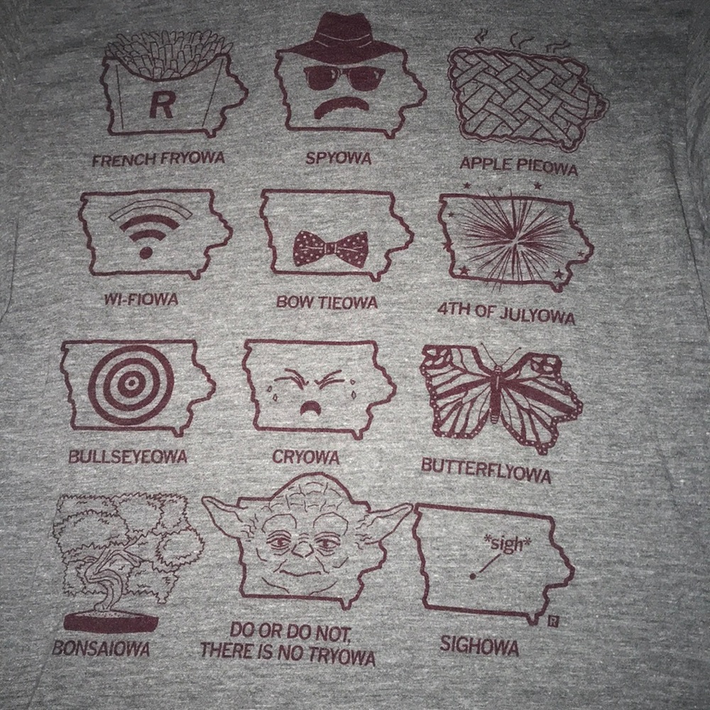 GREAT condition funny Iowa tee shirt